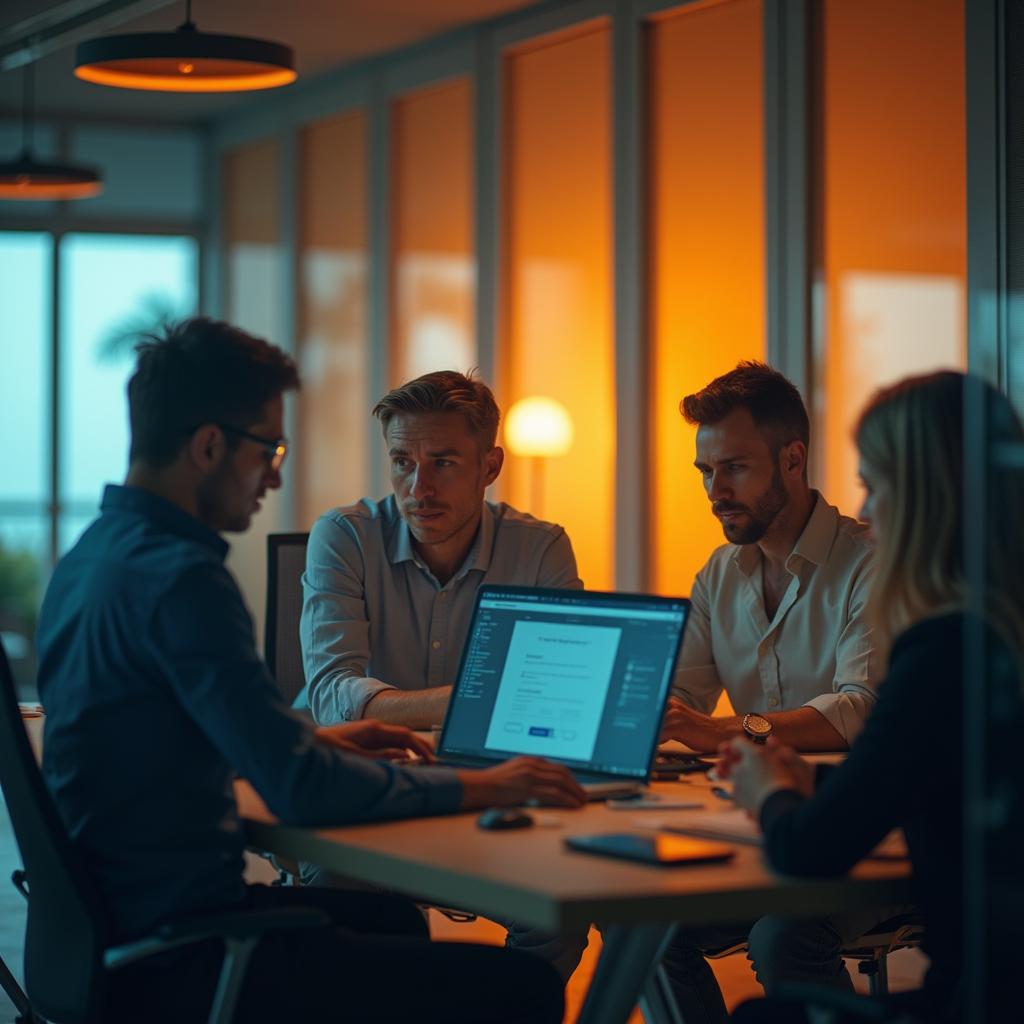 Nossa equipe trabalhando